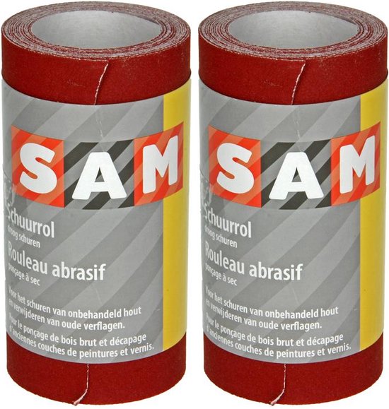 SAM Schuurpapier Op Rol Korrel 180 4 5 M X 120 Mm Droog Schuren 