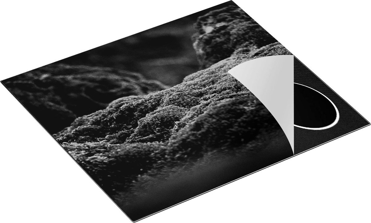 Chefcare Inductie Beschermer Groen Mos - Zwart Wit - 60x55 cm - Afdekplaat Inductie - Kookplaat Beschermer - Inductie Mat