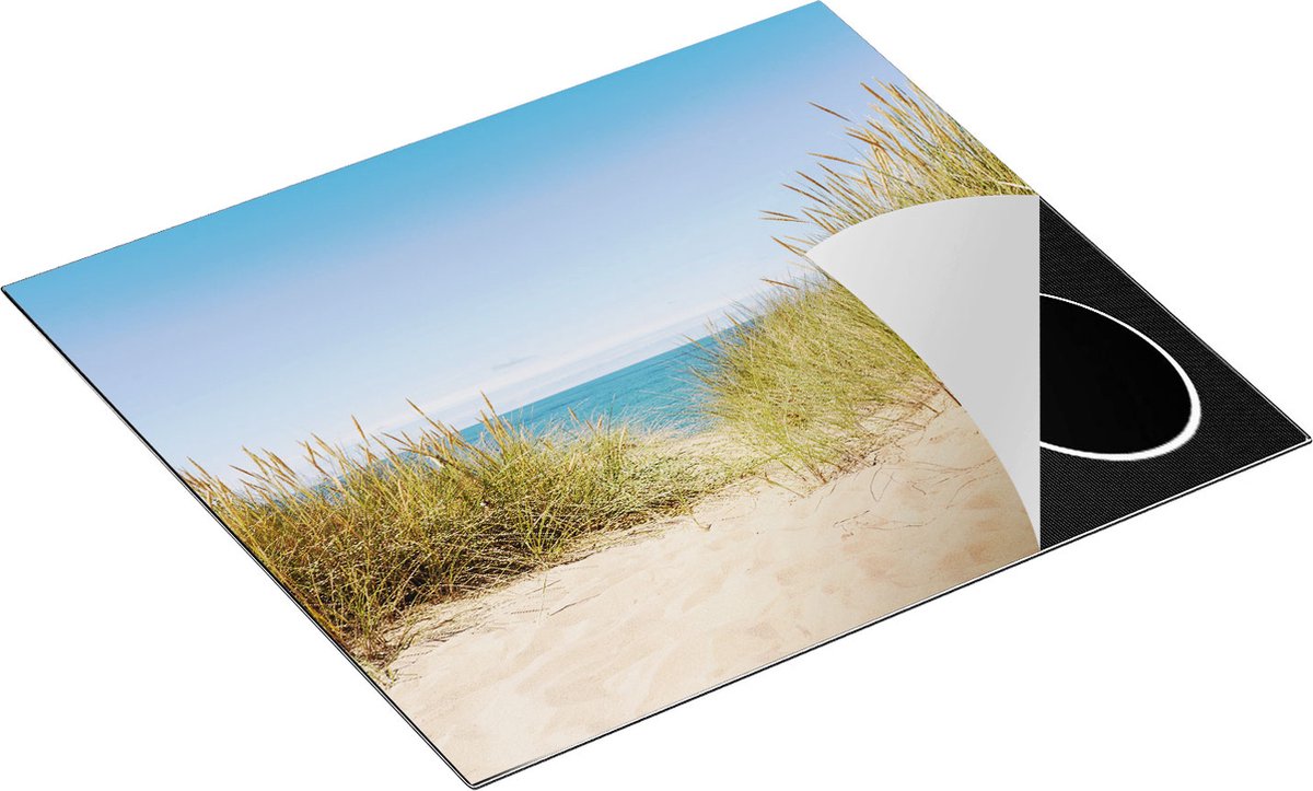 Chefcare Inductie Beschermer Duinen met Zee - 59x52 cm - Afdekplaat Inductie - Kookplaat Beschermer - Inductie Mat