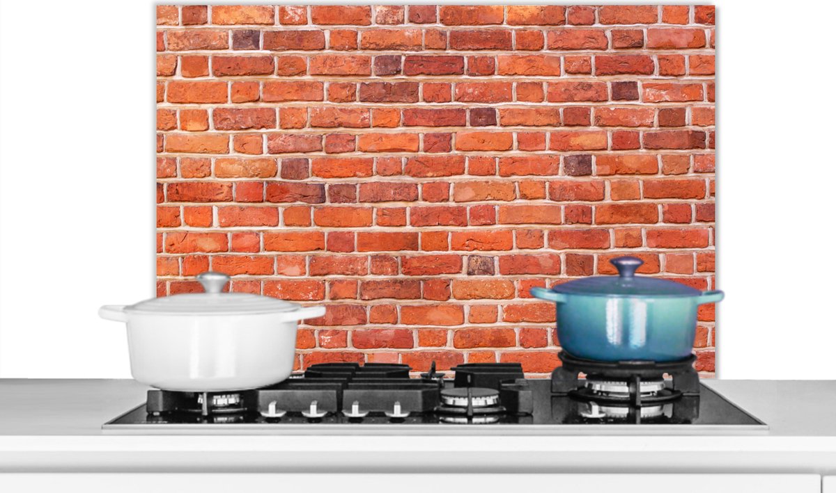 Spatscherm - Muren - Robuust - Baksteen - Spatwand - Keuken achterwand - 90x60 cm
