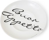 Rivièra Maison Buon Appetito Pasta Plate, Pastabord, Porselein, Wit
