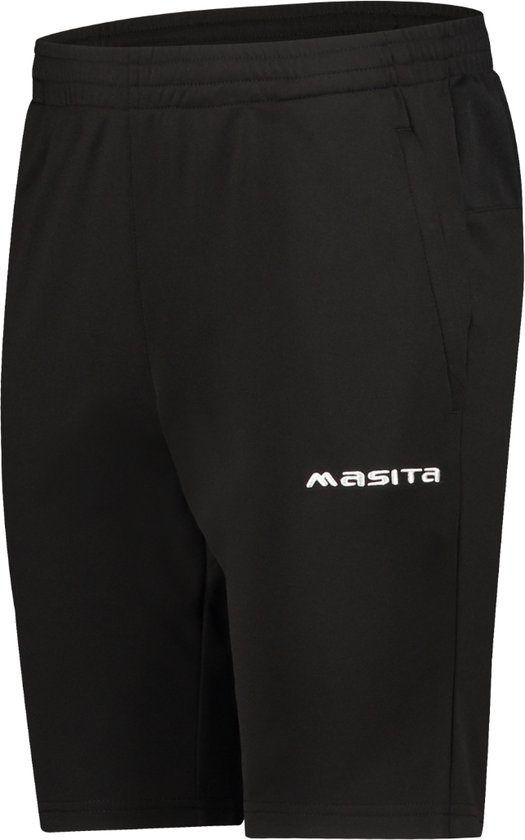 Masita | Trainingsbermuda - Steekzakken met rits - Duurzaam materiaal - BLACK - 128