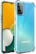 LuxeBass Hoesje geschikt voor Samsung Galaxy A13 4G - AntiShock- TPU - Transparant - telefoonhoes - gsm hoes - gsm hoesjes
