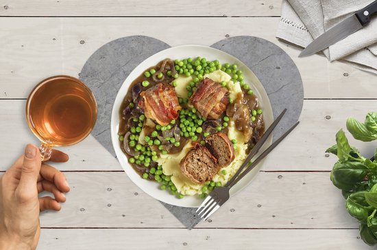 Onderleggers - Placemats - Placemats hartje - Patronen - Beton print - Oud - 6 stuks