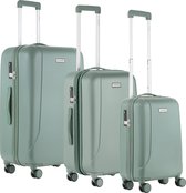 Set de valises CarryOn Skyhopper - TSA Trolley set avec OKOBAN - Roues doubles - Olive