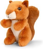Keel Toys Knuffel - Eekhoorn - rood - dieren knuffels - pluche - 12 cm