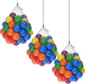 Kunststof ballenbak ballen 150x stuks 6 cm vrolijke kleurenmix - Speelgoed ballenbakballen gekleurd