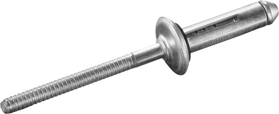 100 Stuks Blindklinknagels met Platte Kop Roestvrij Staal, 3,2mm 4,0mm