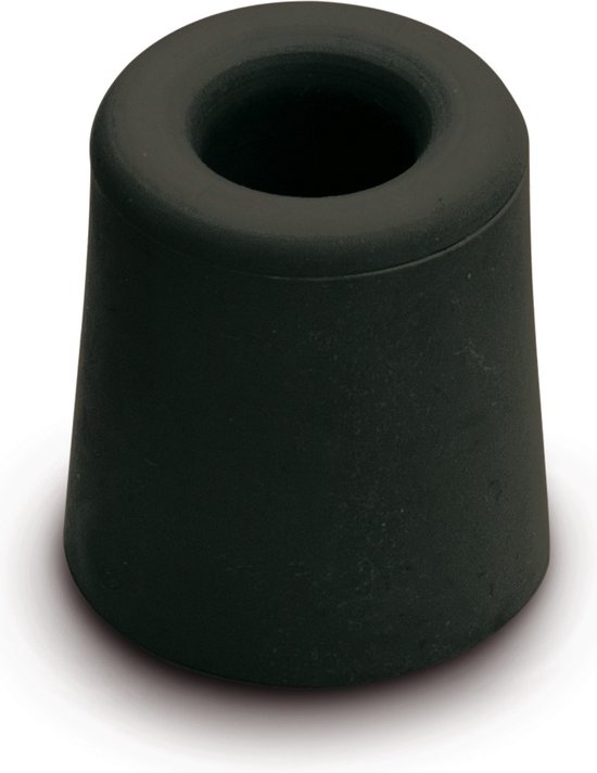 Deurbuffer rubber zwart Ø30x24 mm