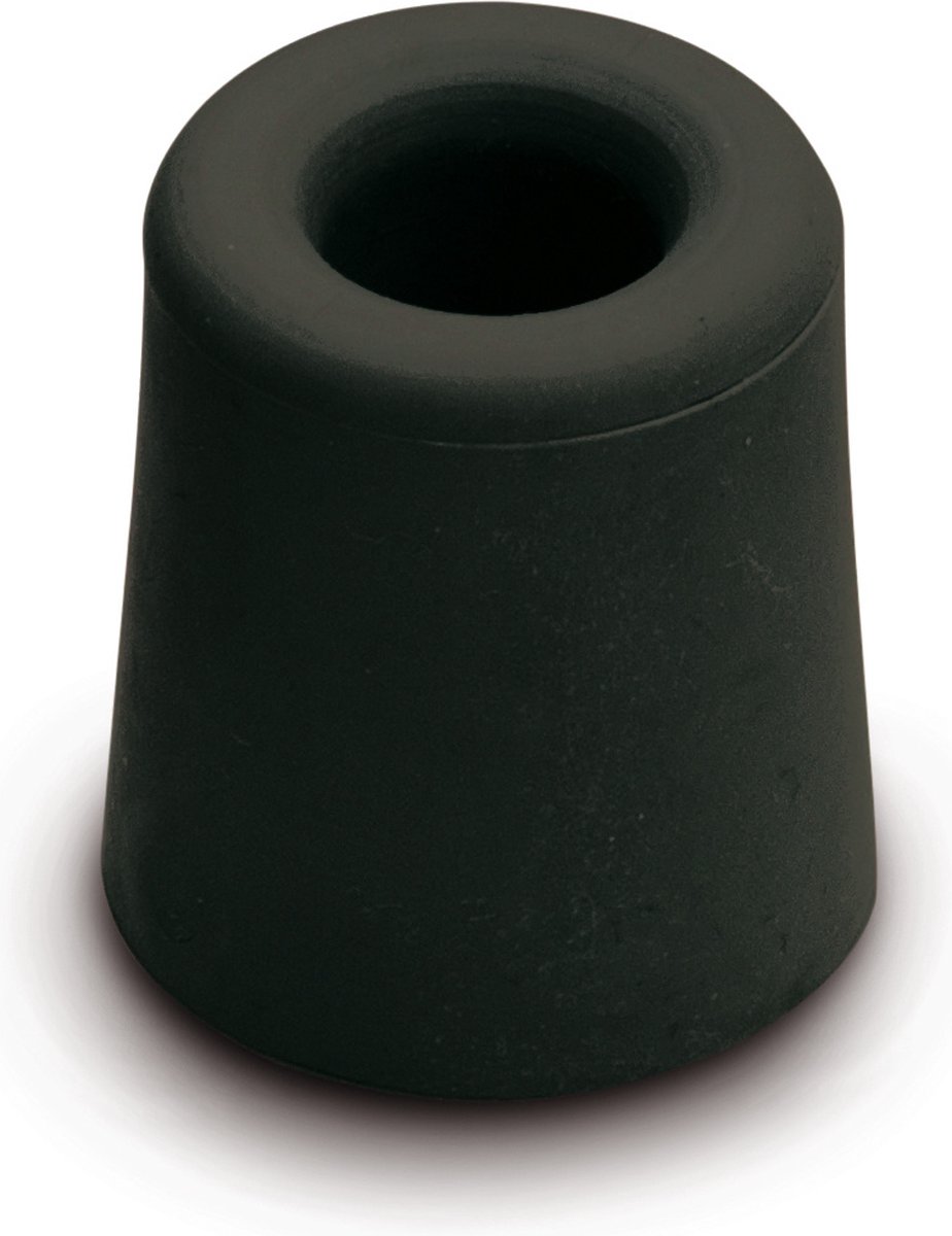 Deurbuffer rubber zwart Ø30x24 mm - Dulimex