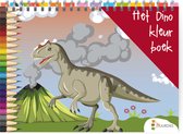 Bloc de coloriage dinosaures A5 - Livre de coloriage pour enfants - 30 pages à colorier - Bloc de coloriage avec 30 dinosaures - 14,8 cm x 21 cm