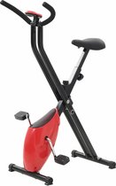 Bol.com vidaXL Hometrainer X-bike bandweerstand rood aanbieding