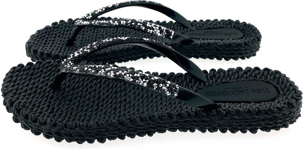 Ilse Jacobsen Cheerful03 Teenslippers Zomer slippers Dames Zwart Maat 37 bol