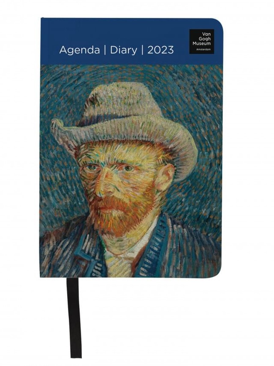 Bekking & Blitz - Miniagenda 2023 - Vincent van Gogh mini agenda 2023 - Zakagenda - 11 x 15 cm - Kunstagenda - Museumagenda - Met handig leeslint - Weekoverzicht op 1 pagina - Rijk geïllustreerd - Ruimte voor notities - Voorzien van weeknummers