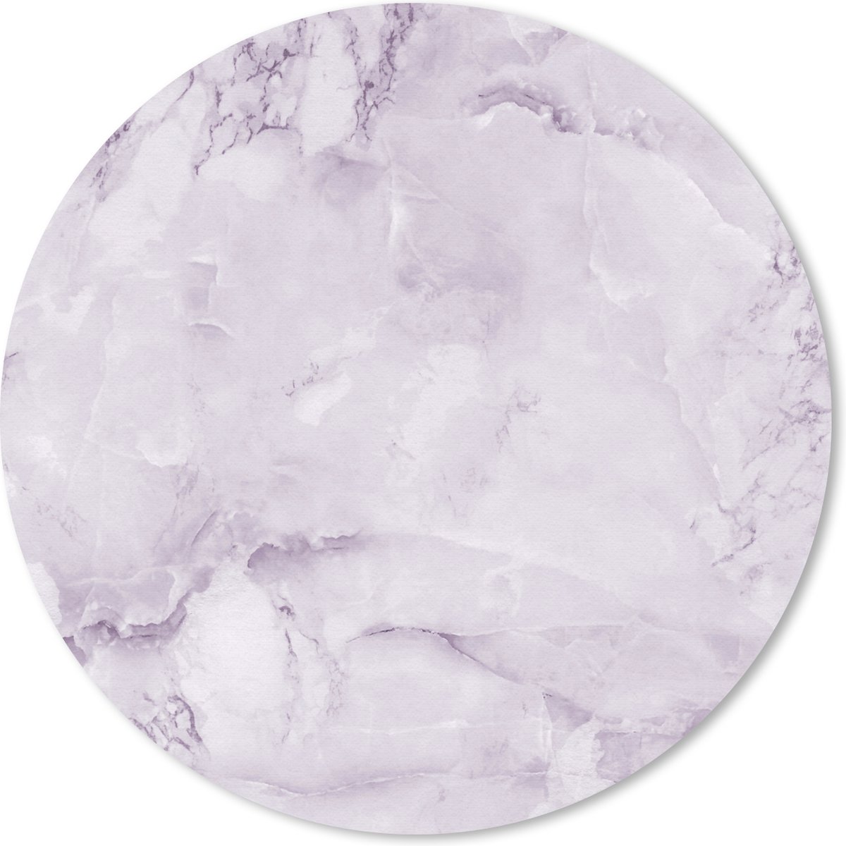 Muismat rond 30x30 cm - Mousepad Marmer - Ader - Paars - Ronde muismatten
