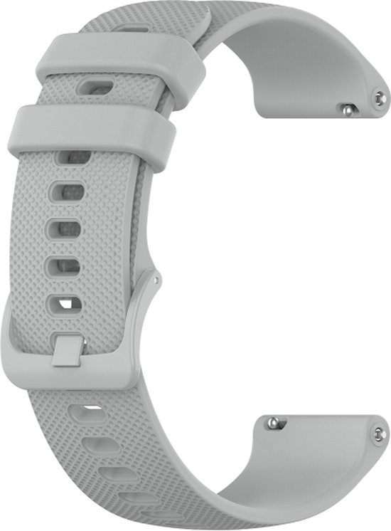 Bracelet en Siliconen - Gris, adapté pour Garmin Vivoactive 3, Venu 2 Plus,  Venu SQ