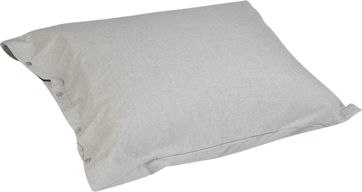 Yumeko kussensloop flanel lichtgrijs 50x60 - Biologisch & ecologisch - 1 stuk