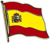 Pin broche van Vlag Spanje/Spaanse vlag - Spaanse feestartikelen