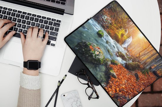 Housse pour ordinateur portable 13 pouces - Nature - Soleil - Automne - Housse pour ordinateur portable - Dimensions intérieures 32x22,5 cm