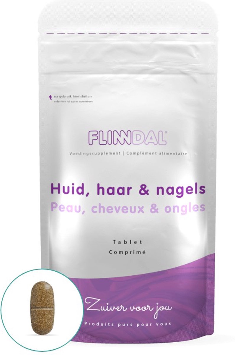 Goedkoopste Flinndal Huid, Haar & Nagels Tabletten - Voor een Gezonde Huid en Stralend Haar - 30 Tabletten