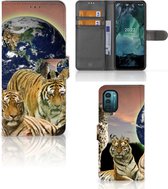 Smartphone Hoesje Nokia G11 | G21 Bookcase met Pasjeshouder Roofdieren