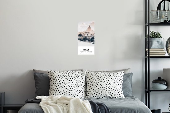 Stickers Stickers muraux - Italie - Pont - Rivière - 20x40 cm - Feuille adhésive