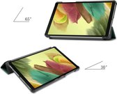 Hoes Geschikt voor Samsung Galaxy Tab S6 Lite Hoes Tri-fold Tablet Hoesje Case Met Screenprotector - Hoesje Geschikt voor Samsung Tab S6 Lite Hoesje Hardcover Bookcase - Donkergroen