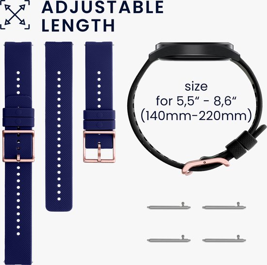 Silikon Armbänder Für Polar Uhren - Verstellbare Ersatzarmbänder 20mm