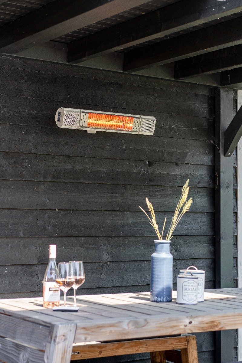 Eurom Heat and Beat - Patio heater with speaker - White