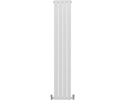 Foto: Design radiator sierradiator verwarming wit 1600 mm x 280 mm inclusief schoonmaakborstel bevestigingsset plat horizontaal