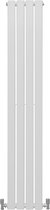 Design Radiator Sierradiator Verwarming - Wit - 1600 mm x 280 mm - Inclusief Schoonmaakborstel + Bevestigingsset - Plat Horizontaal