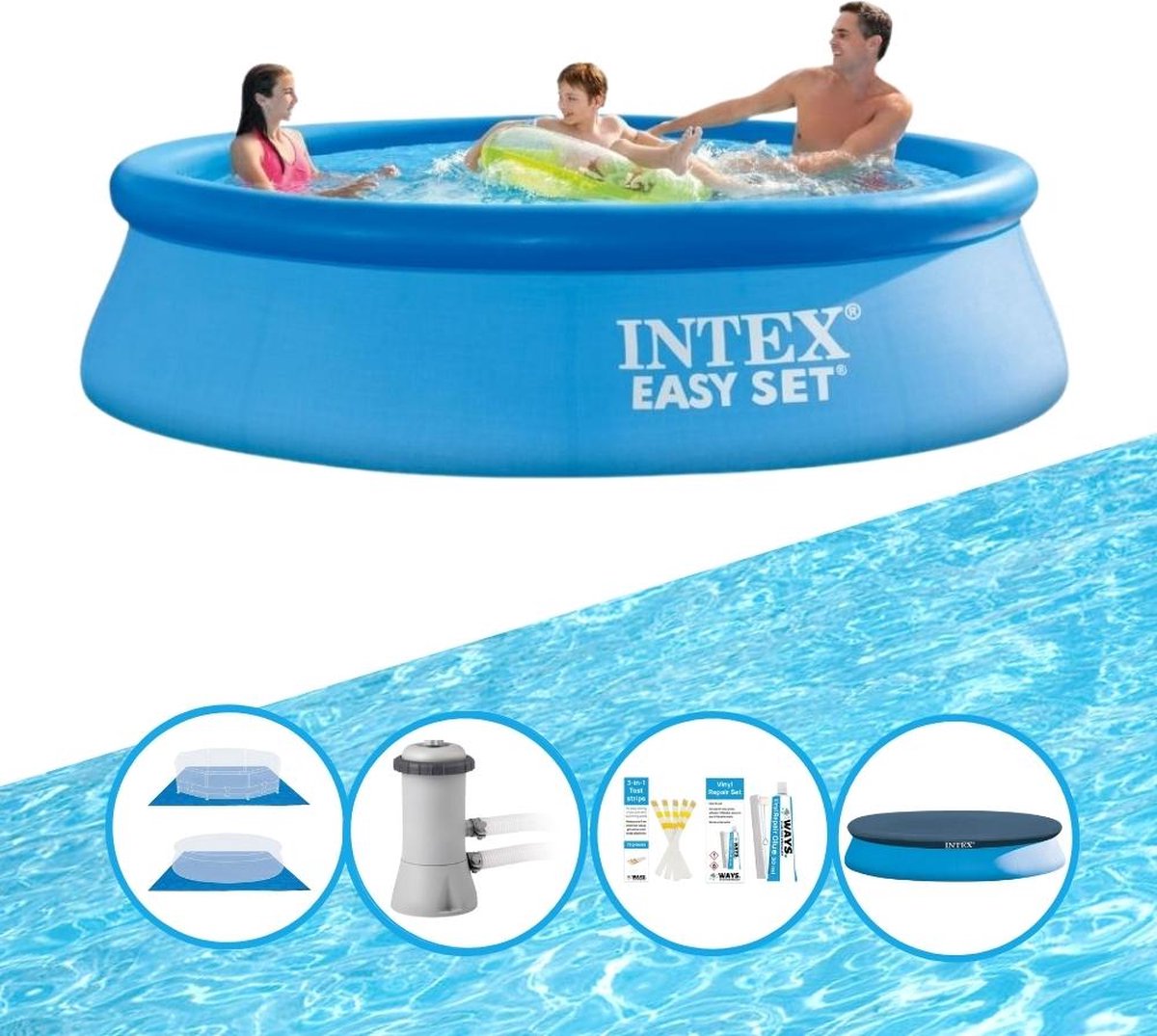 Intex Zwembad Easy Set - Inclusief accessoires - 366x76 cm
