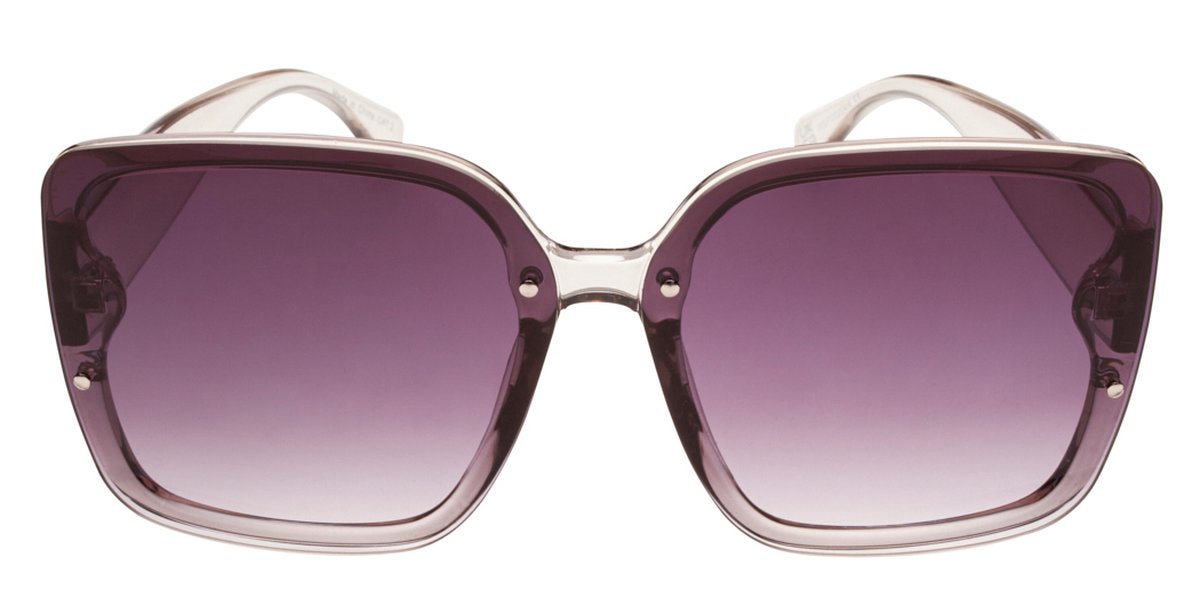 Icon Eyewear Zonnebril LE SQUARE - Grijs montuur - Lichtgrijze glazen