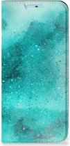 Foto hoesje Xiaomi Redmi Note 11/11S Smart Cover Painting Blue