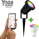 Ynoa smart home - Slimme buitenverlichting White & Color Tones - Zigbee 3.0 - Dimbaar - RGBW - IP65 - Smart tuinspot