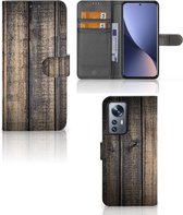 GSM Hoesje Xiaomi 12 Pro Leuk Case Cadeau voor Mannen Steigerhout
