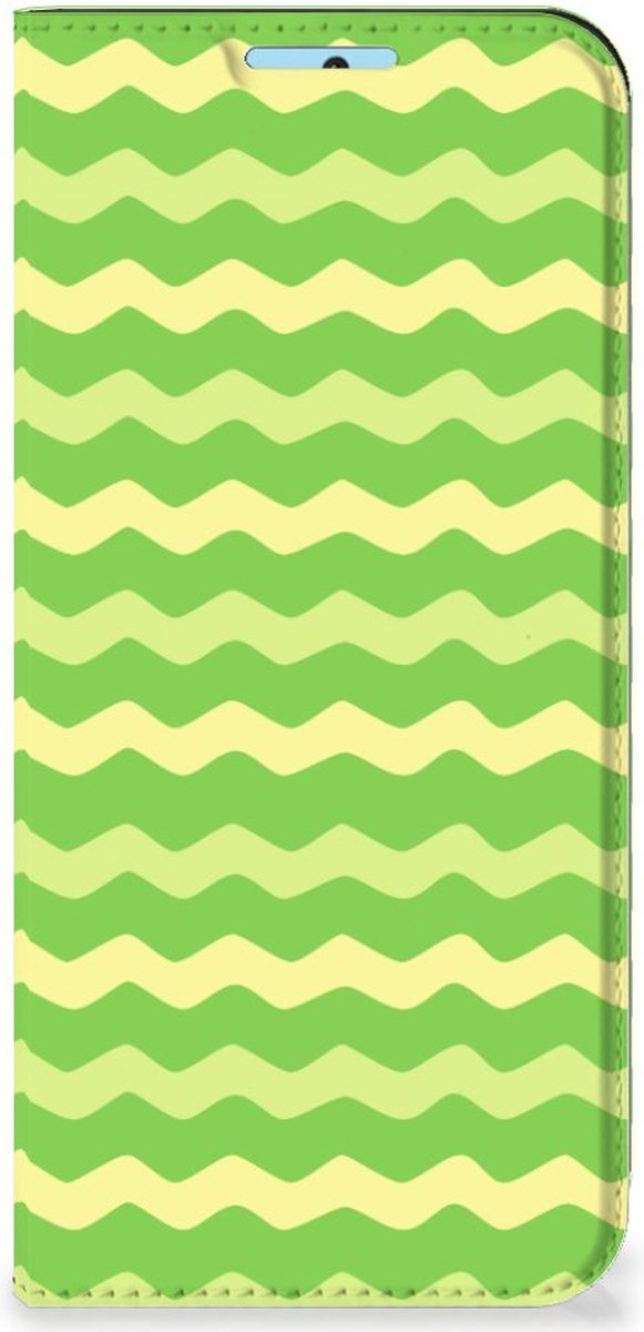 Xiaomi Redmi Note 11/11S Hoesje met Magneet Waves Green