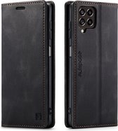 Hoesje geschikt voor Samsung Galaxy M33 - Wallet Book Case - Magneetsluiting - met RFID bescherming - Zwart