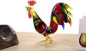 Haan van glas - Glazen vogel - glasbeeldje - glassculptuur - Vogel - Vogels - Vogel Decoratie - Beeldjes Dieren - Beeldjes Decoratie - Glazen vogeltjes decoratie - Vogel beeldje - vogel van glas