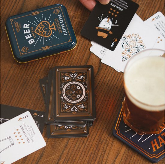 Thumbnail van een extra afbeelding van het spel Gentlemen’s Hardware Kaartspel – Beer Trivia Playing Cards – Waterbestendige Speelkaarten