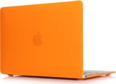 Mobigear Laptophoes geschikt voor Apple MacBook Air 11 Inch (2010-2016) Hoes Hardshell Laptopcover MacBook Case | Mobigear Matte - Oranje - Model A1370 / A1465