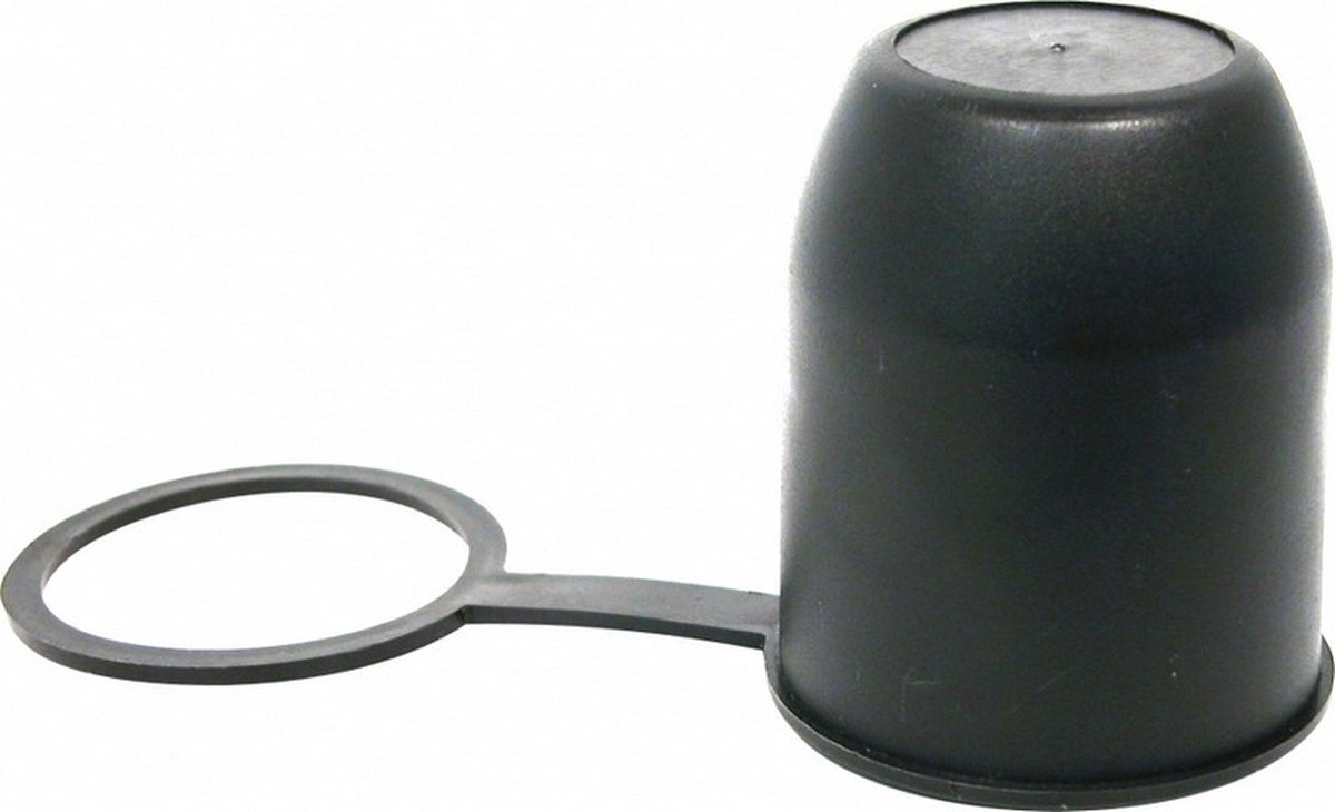 Bouchon d'attelage Benson PVC avec Ring - Zwart - 55 mm