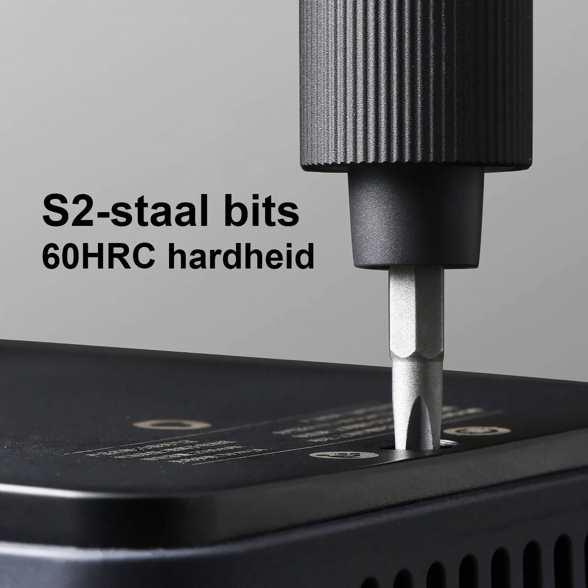 Hoto - Precisie Elektrische Schroevendraaier set + Magnetische Mat - Cadeau – 25 bits hoge kwaliteit - USB-C oplaadbaar – voor professioneel reparatie - zwart — cadeau in Gadgets - foto 5