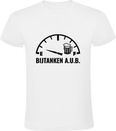 Bijtanken Heren T-shirt | Bier | Horeca | Cafe | Bar | Kroeg | grappig | cadeau | kado  | shirt