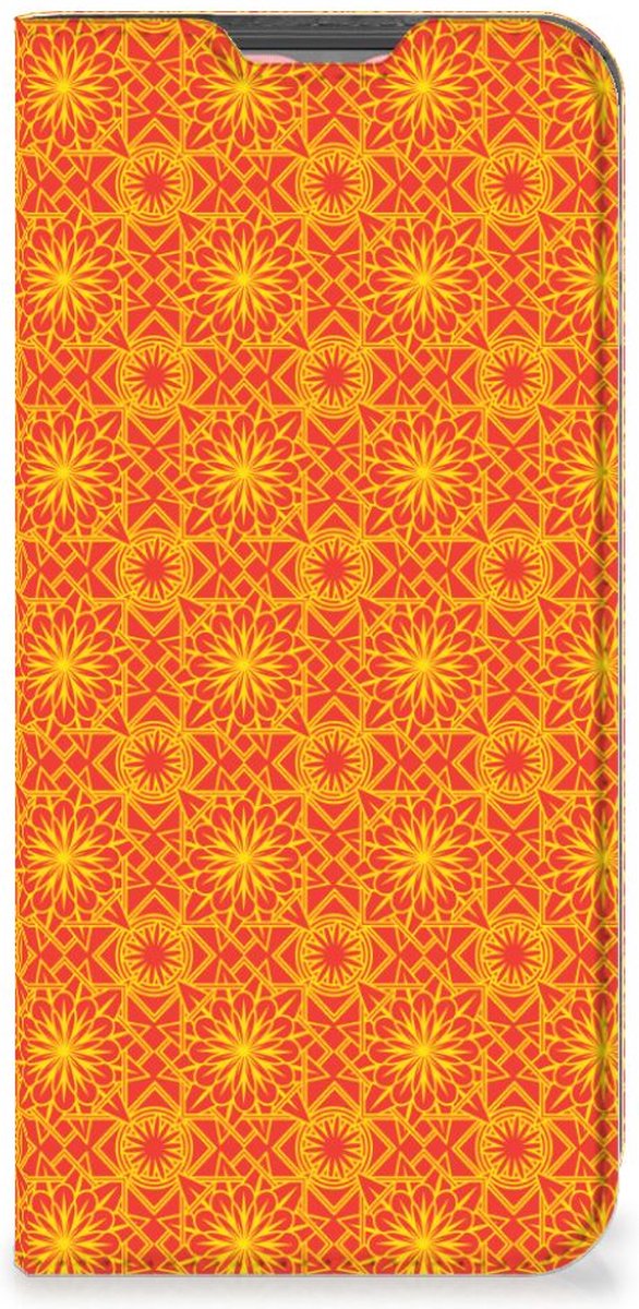 Samsung Galaxy A13 (4G) Hoesje met Magneet Batik Oranje