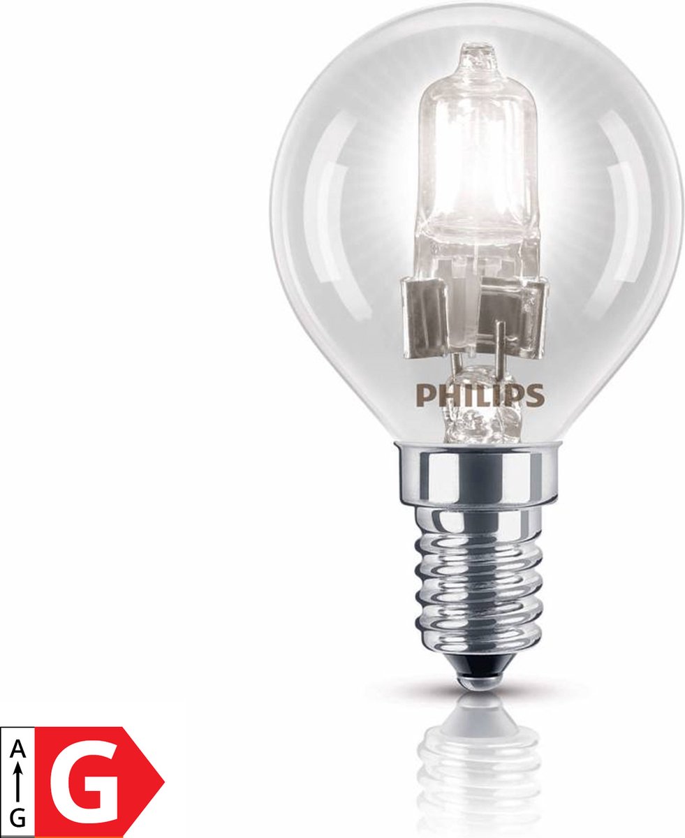 Philips Halogen Classic Halogeenlamp kogel P45 42W (55W) E14 kleine fitting  Warm Wit... | bol.com