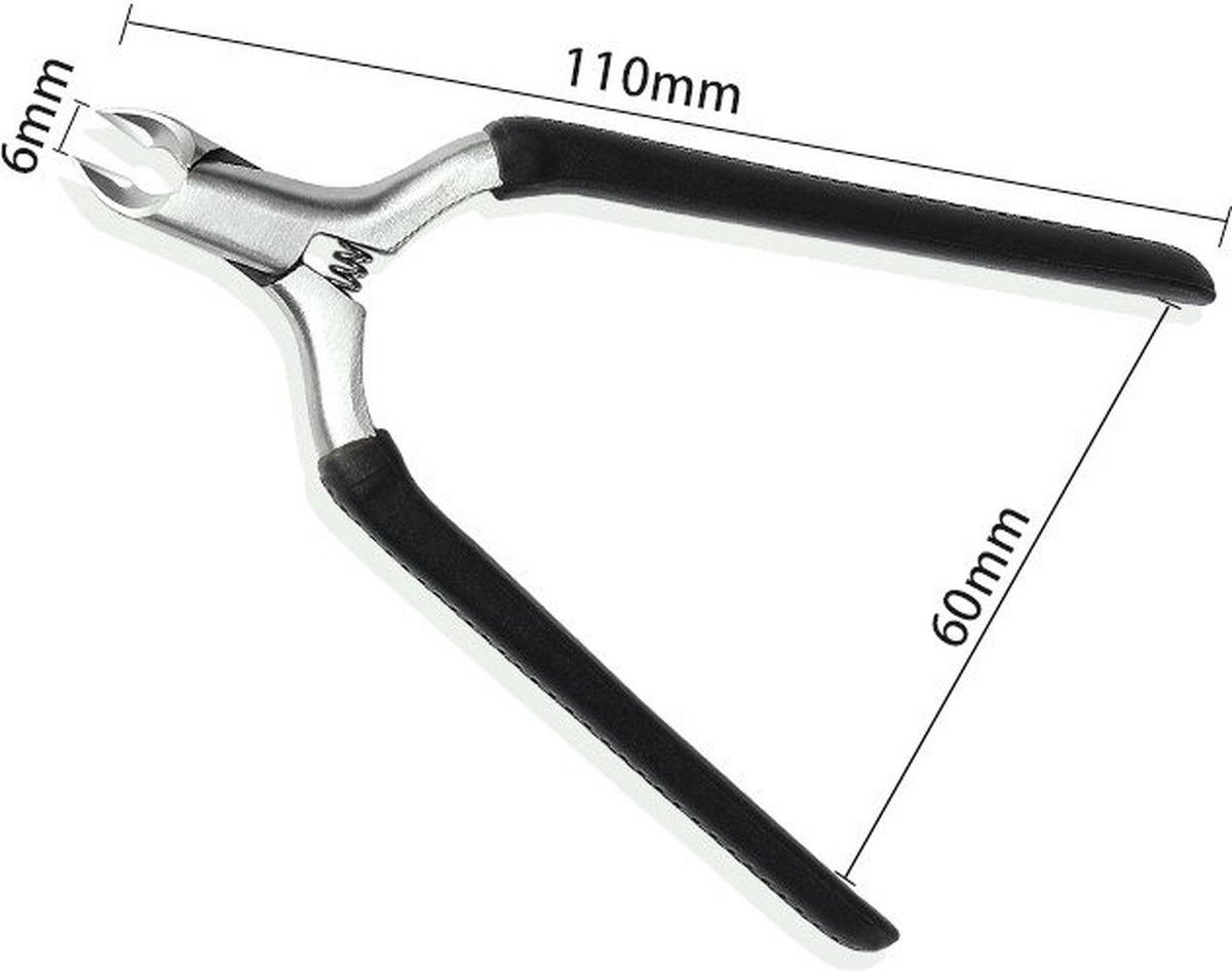 Goedkoopste WiseGoods Luxe Nagelriem Knipper - Ingegroeide Teennagel - Nagel - Verzoring - Nagelknipper - Nagels - Kniptang - Schaar - Zwart