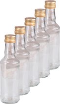 KADAX Glazen flessen om te vullen, 200 ml, 50 stuks, lege likeurflessen met schroefdop, sapflessen, flessen voor likeur, jeneverflessen (zwart KADAX Glazen flessen om te vullen, 200 ml, 50 stuks, lege likeurflessen met schroefdop, sapflessen, flessen voor likeur, jeneverflessen (zwart
