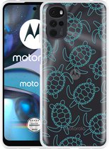 Motorola Moto G22 Hoesje Schildpadjes - Designed by Cazy