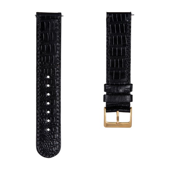 GARMIN Quick Release Horlogebandje, Siliconen, Horlogebandje, 18 mm, Blauw met Lichtgouden Sluiting